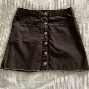 Button down mini skirt